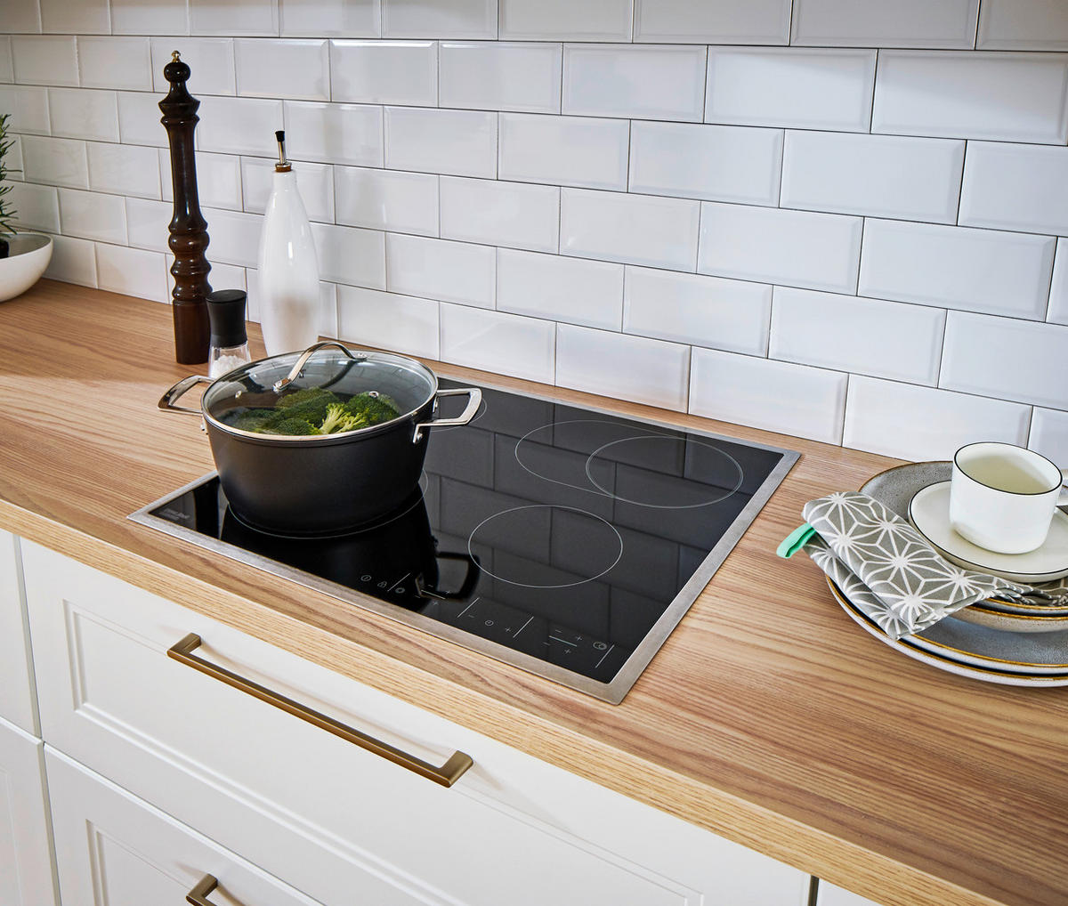 EINBAUKÜCHE WINDSOR LACK  - Eichefarben/Weiß, Design, Holzwerkstoff - Nolte Küchen