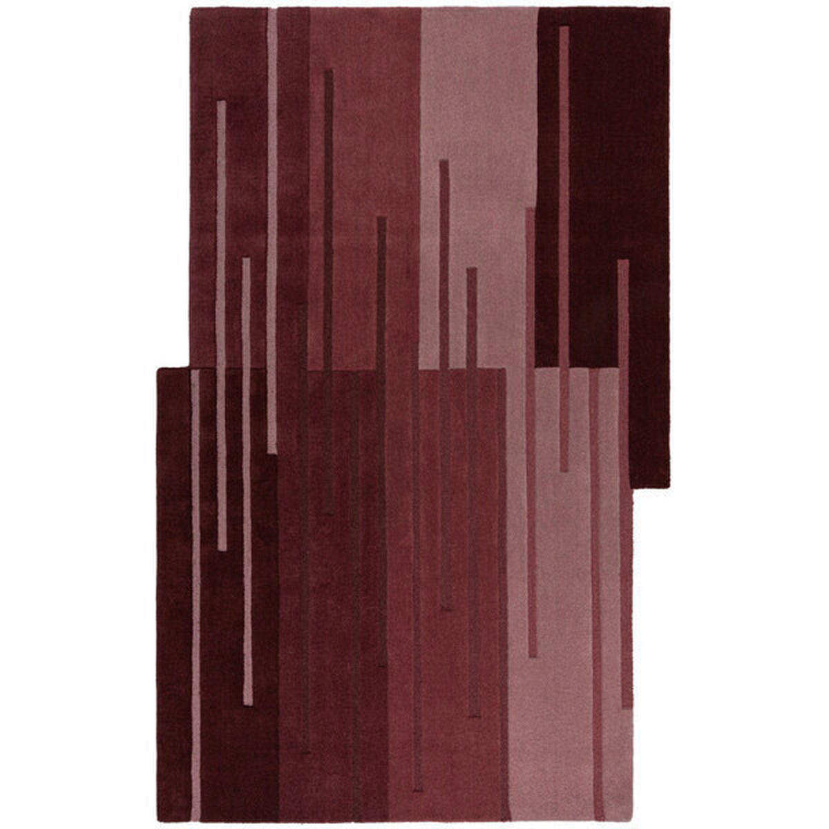 WOLLTEPPICH 150/240 cm SPLIT OMBRE SHAPED Rot  - Rot, Trend, Textil (150/240cm) - Xora