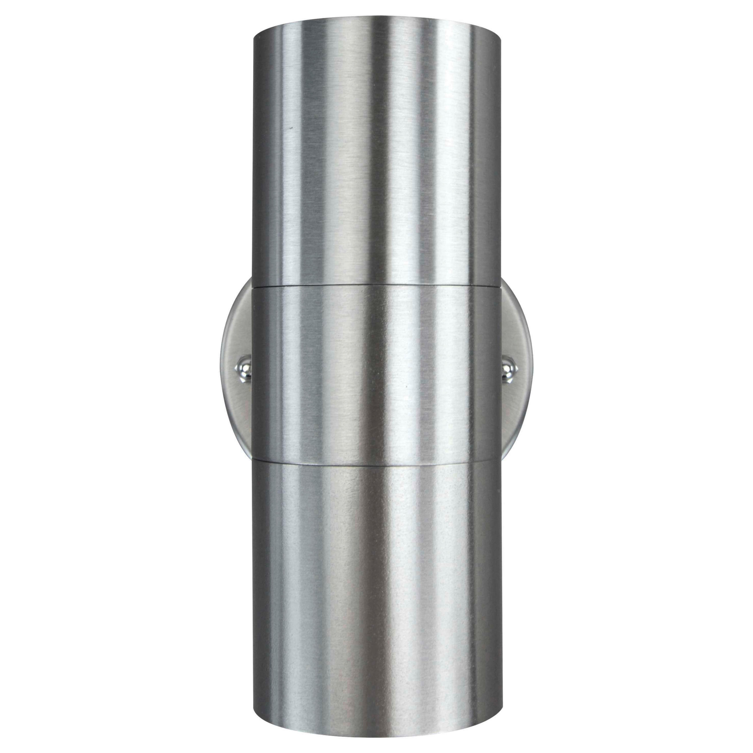 AUßENWANDLEUCHTE Electra  9.2 cm  - Edelstahlfarben/Anthrazit, Design, Metall (9.2cm)