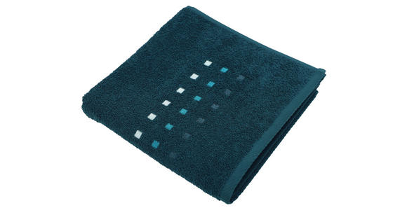 HANDTUCH 50/100 cm QUATTRO Petrol - Petrol, KONVENTIONELL, Textil (50/100cm) - Esposa
