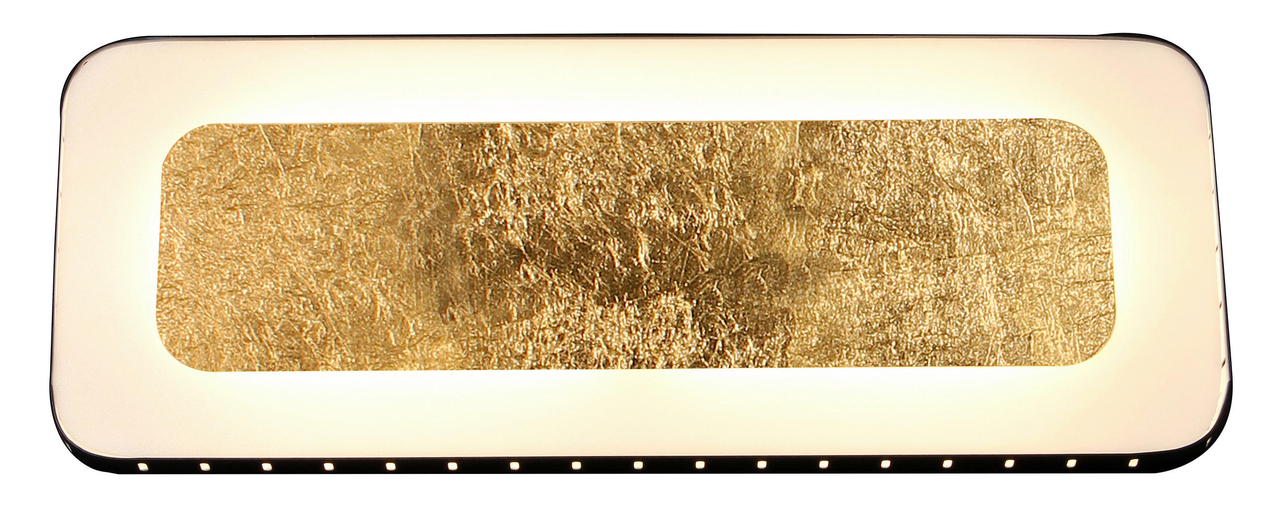 LED-WANDLEUCHTE 30/12/4,5 cm   - Goldfarben/Schwarz, Design, Metall (30/12/4,5cm)