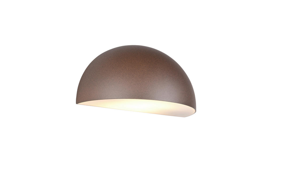 AUSSENWANDLEUCHTE - Weiss/Rostfarben, Konventionell, Kunststoff/Metall (14/27/15,5cm) - Trio Leuchten