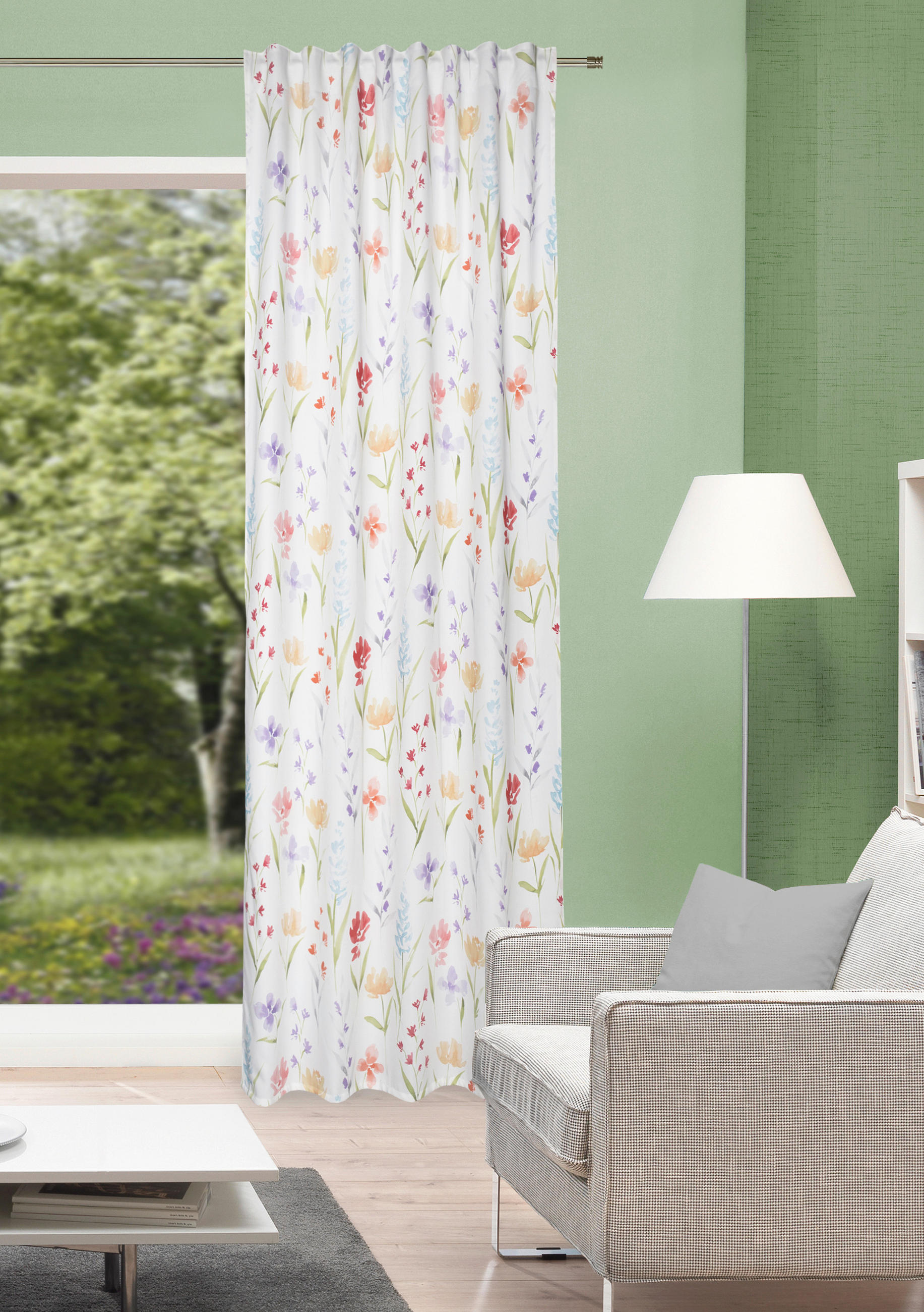 FERTIGVORHANG  blickdicht   135/245 cm  - Multicolor, Natur, Textil (135/245cm)