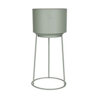 PFLANZENTOPF   - Grün, Trend, Metall (14/30cm) - Ambia Home