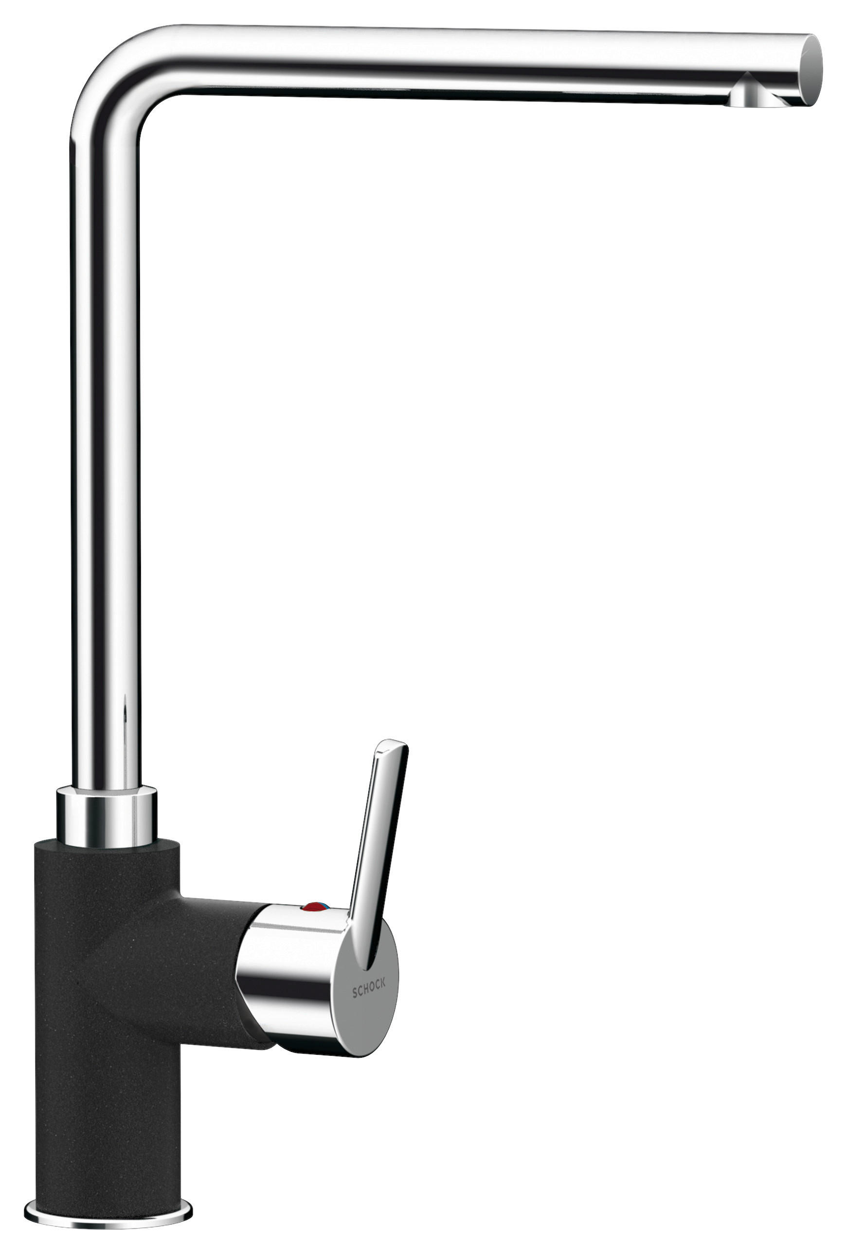 KÜCHENARMATUR 504000GNE  - Schwarz, Basics, Metall (34,3cm) - Schock