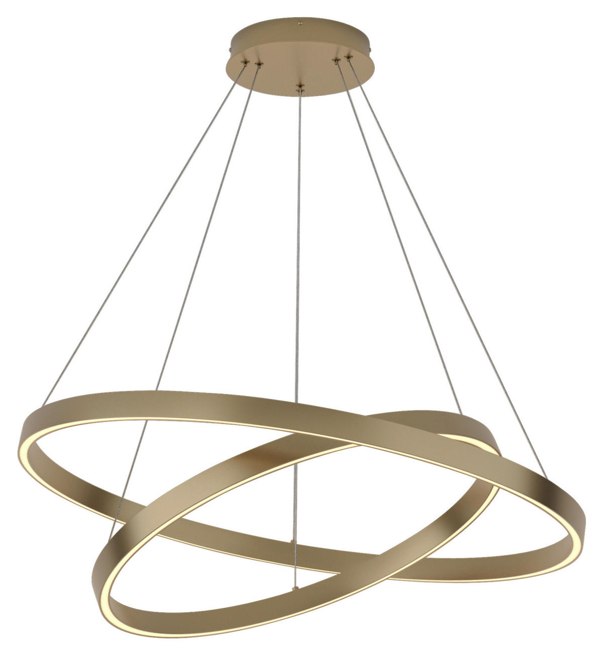 PENDELLEUCHTE  80/100/80 cm   - Messingfarben, Basics, Metall (80/100/80cm) - MAYTONI