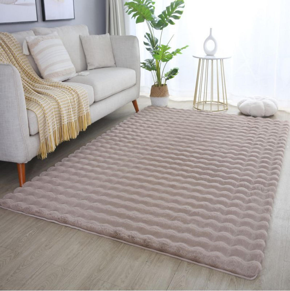 HOCHFLORTEPPICH 140/200 cm AMBIANCE Beige  - Beige, Basics, Textil (140/200cm) - Novel