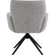 ARMLEHNSTUHL  in Eisen Leinenoptik  - Beige/Schwarz, Design, Textil/Metall (67/86/68cm) - Novel
