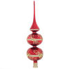 CHRISTBAUMSPITZE  - Dunkelrot, LIFESTYLE, Glas (33cm) - X-Mas