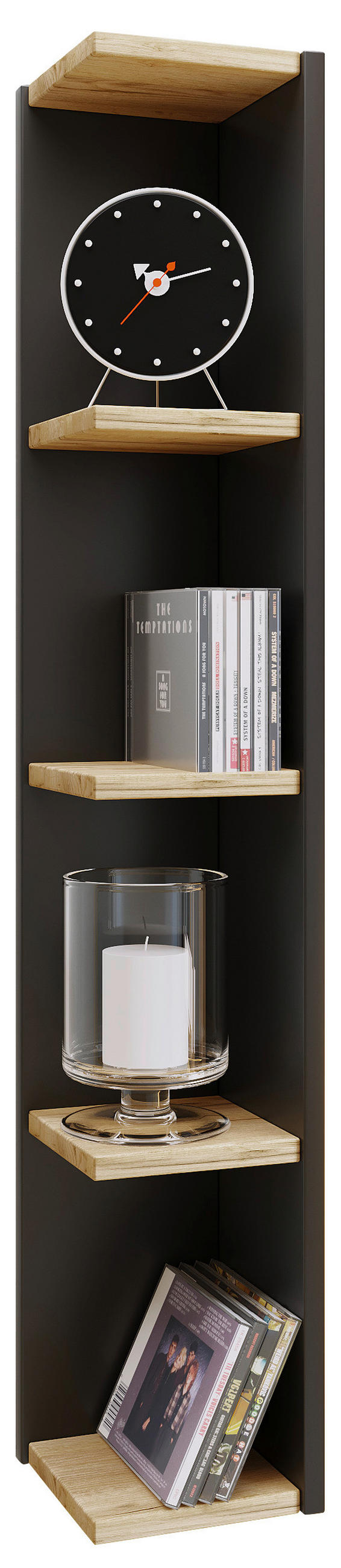 ECKREGAL - Honigeiche/Anthrazit, Design, Holzwerkstoff (15/97/17cm) - MID.YOU