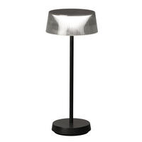 AKKU-TISCHLEUCHTE Torre 15,40/36,5 cm   - Schwarz, Design, Glas/Metall (15,40/36,5cm) - Schöner Wohnen