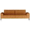 BÄDDSOFFA i manchester currygul  - currygul/svart, Design, metall/textil (250/89/105cm) - Livetastic
