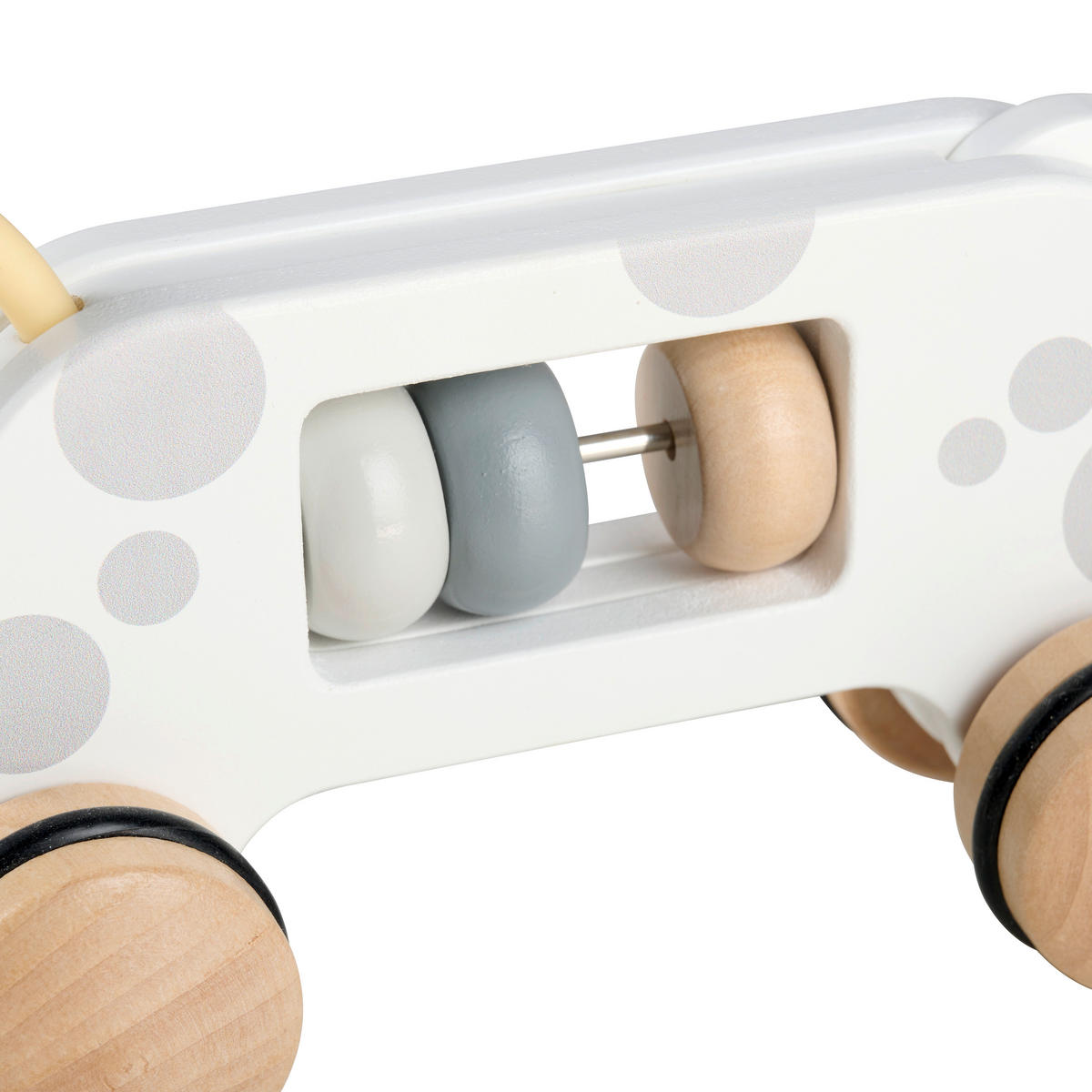 FIGURA ZA VUĆI   - bijela/siva, Basics, drvo (20/8/15cm) - My Baby Lou