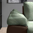 ECKSOFA in Flachgewebe Braun, Olivgrün 271/175 cm - Braun/Olivgrün, Design, Kunststoff/Textil (271/175cm) - Xora