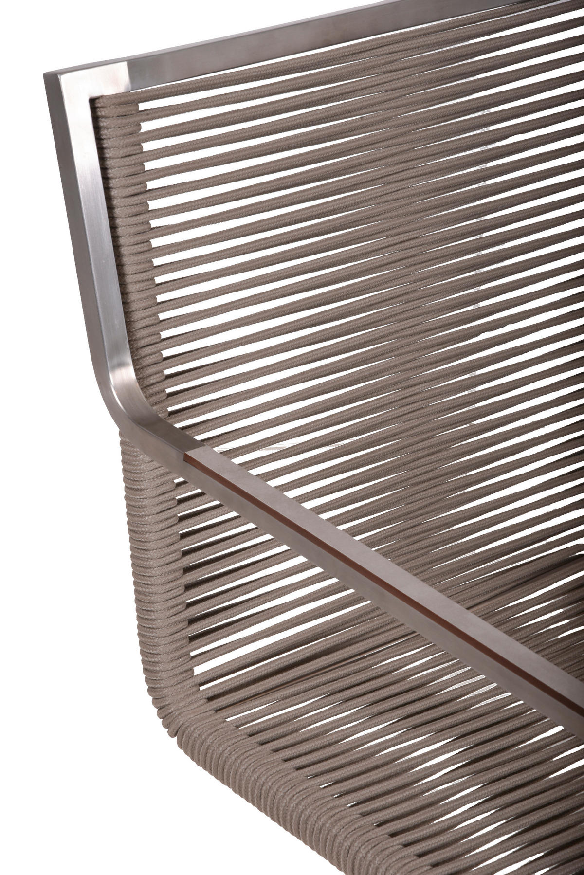GARTENSTUHL Metall, Kunststoff Taupe  - Taupe/Silberfarben, Basics, Kunststoff/Metall (57/87/56cm) - Gardenson