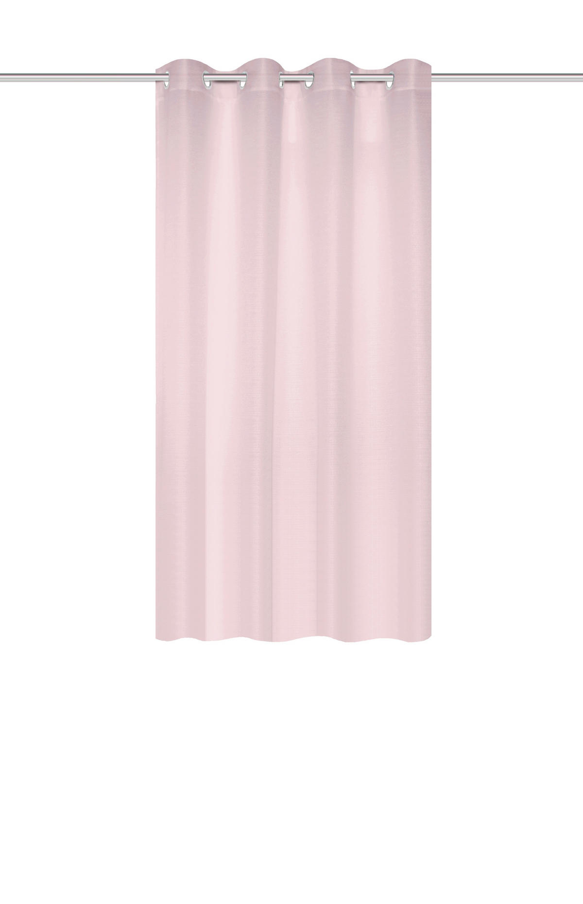 ÖSENVORHANG blickdicht  - Rosa, Basics, Textil (135/175cm)