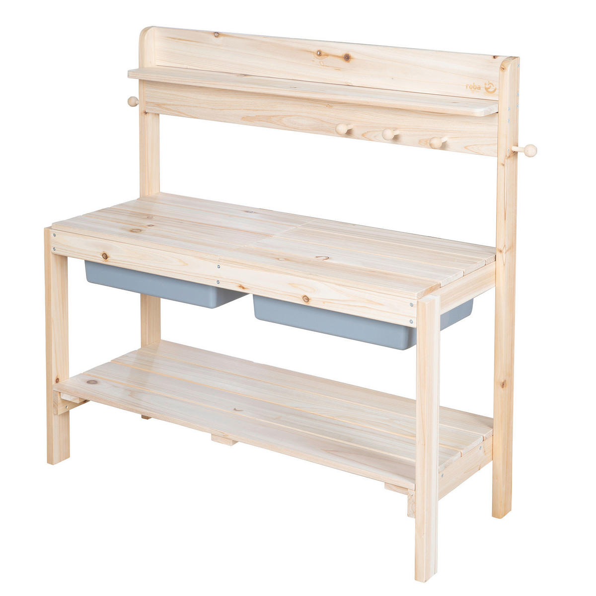 MATSCHKÜCHE  - Naturfarben, Basics, Holz/Kunststoff (89,5/88,5/35cm) - Roba