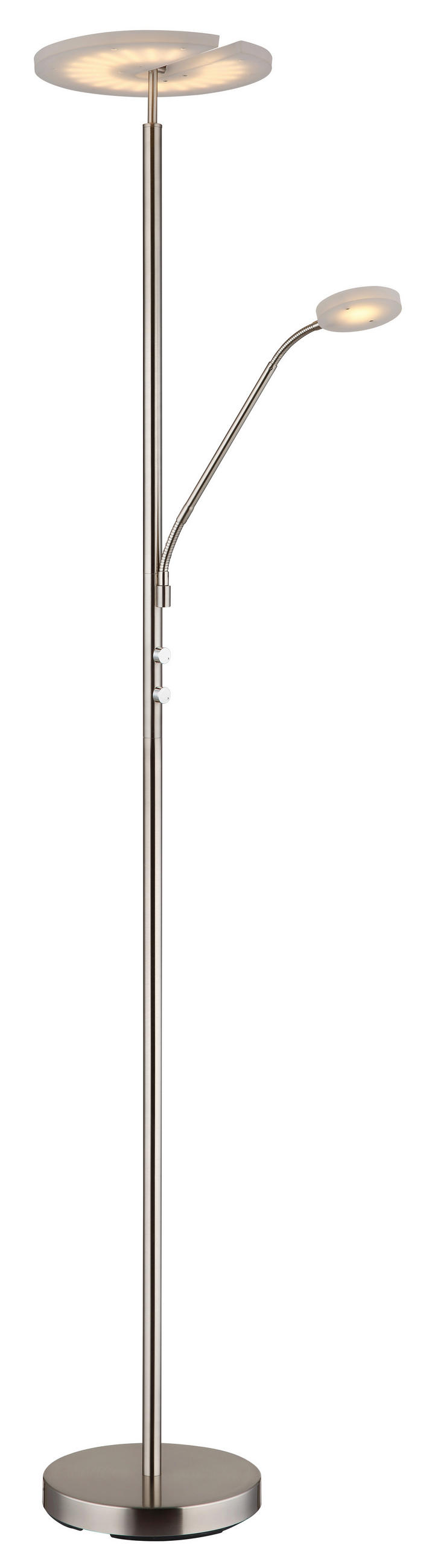LED-DECKENFLUTER 30/180 cm    - Schwarz/Weiß, Design, Kunststoff/Metall (30/180cm) - Globo