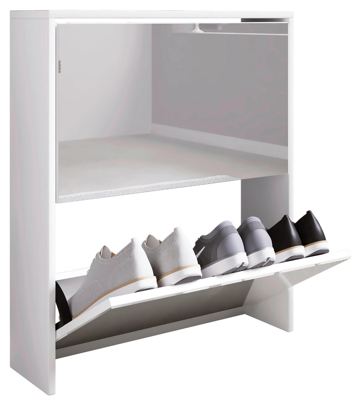 SCHUHKIPPER  in 63/73/17 cm  - Weiß, KONVENTIONELL, Holzwerkstoff (63/73/17cm) - MID.YOU