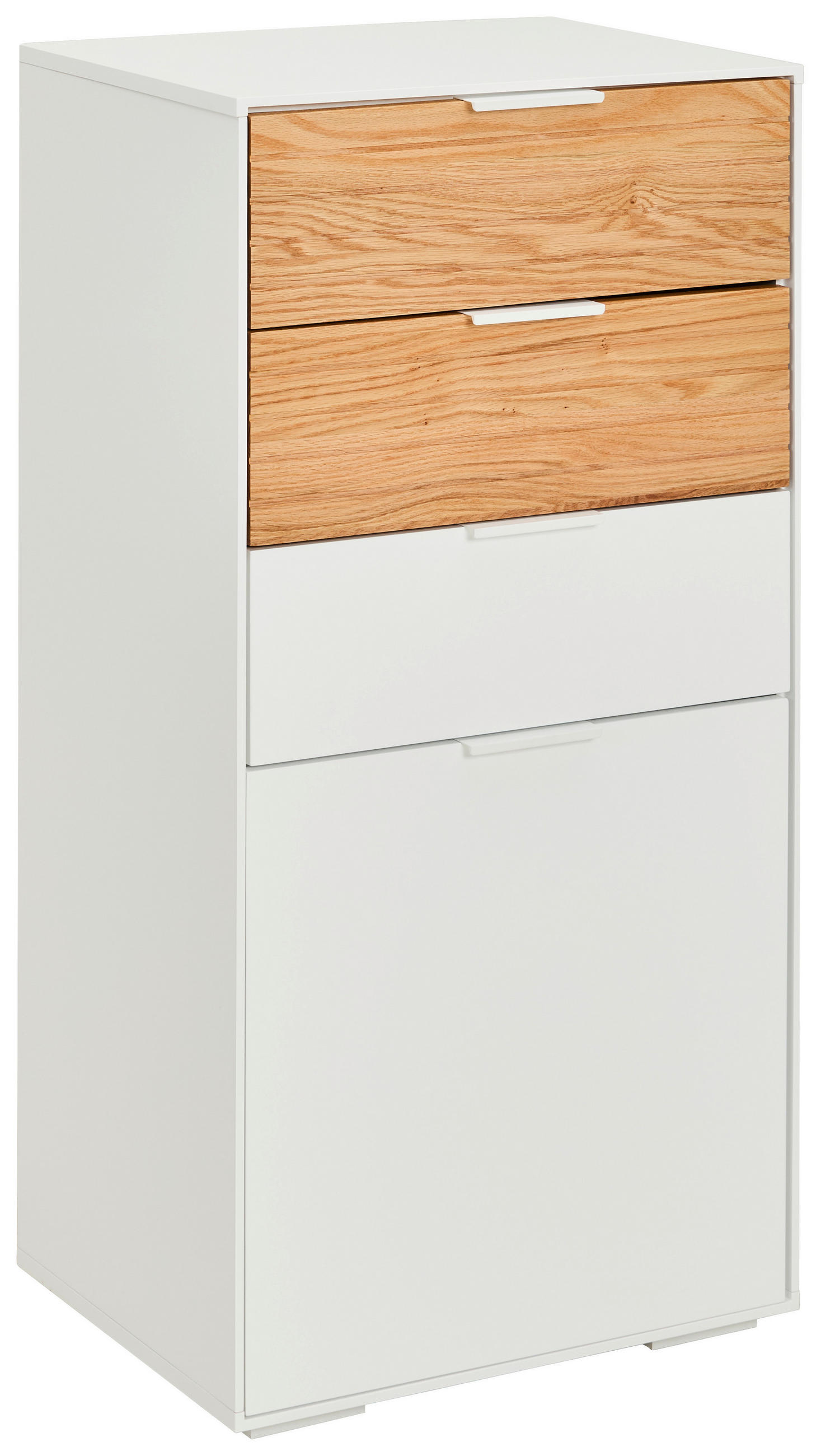 HIGHBOARD  52/104/40 cm 3 Schublade(n)  - Eichefarben/Weiß, Design, Holz/Holzwerkstoff (52/104/40cm) - MID.YOU