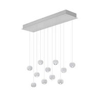 ZÁVĚSNÉ LED SVÍTIDLO, 114/30/200 cm  - bílá/průhledné, Design, kov/plast (114/30/200cm) - Musterring