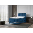 BOXSPRINGBETT 100/200 cm  in Royalblau  - Royalblau/Schwarz, Natur, Textil/Metall (100/200cm) - Esposa