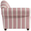 RÉCAMIERE Rot, Beige Flachgewebe  - Beige/Rot, Design, Holz/Textil (191/83/81cm) - Max Winzer