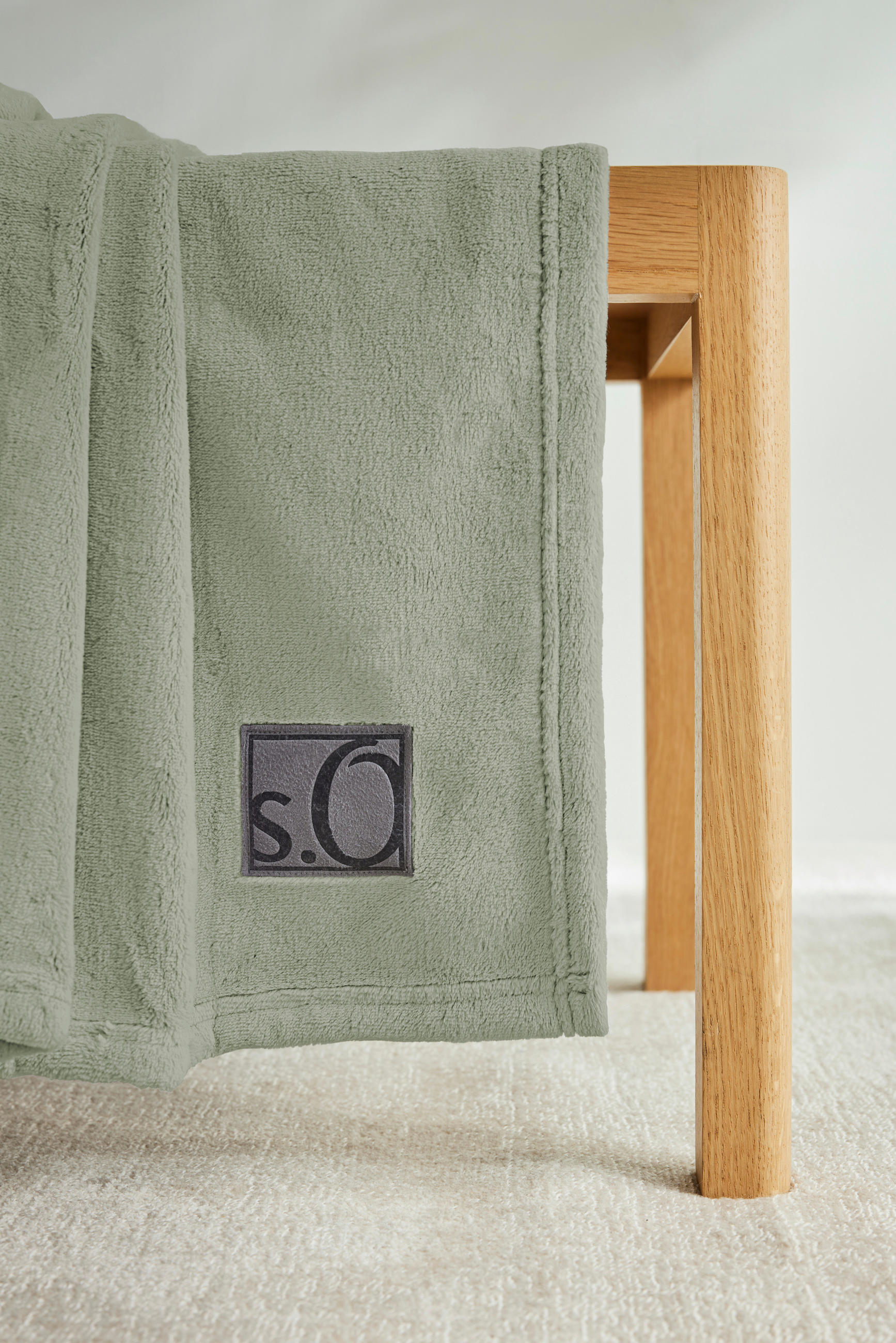 WOHNDECKE UNI 150/200 cm  - Salbeigrün, Basics, Textil (150/200cm) - S. Oliver