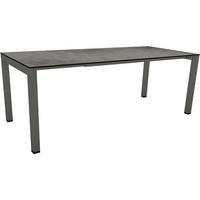 GARTENTISCH 160-210/90/75,5 cm  - Anthrazit/Grau, Design, Kunststoff/Metall (160-210/90/75,5cm) - Stern