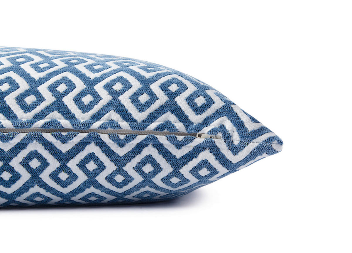 KUDDFODRAL T-Rhomb 30/50 cm  - vit/mörkblå, Klassisk, textil (30/50cm) - Tom Tailor