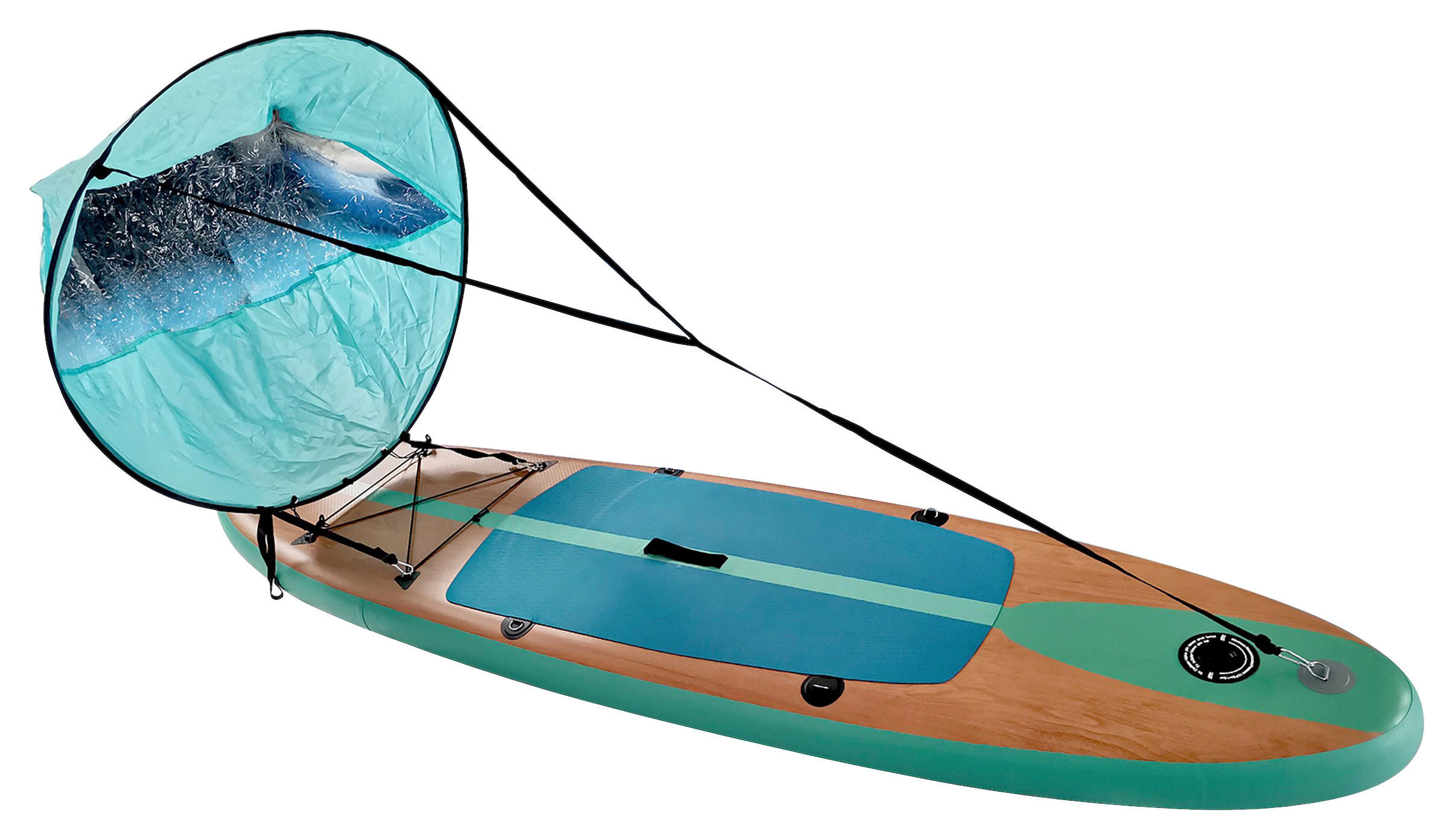STAND-UP PADDLE BOARD WOOD - KONVENTIONELL, Kunststoff (290/76/15cm) - Atrigo