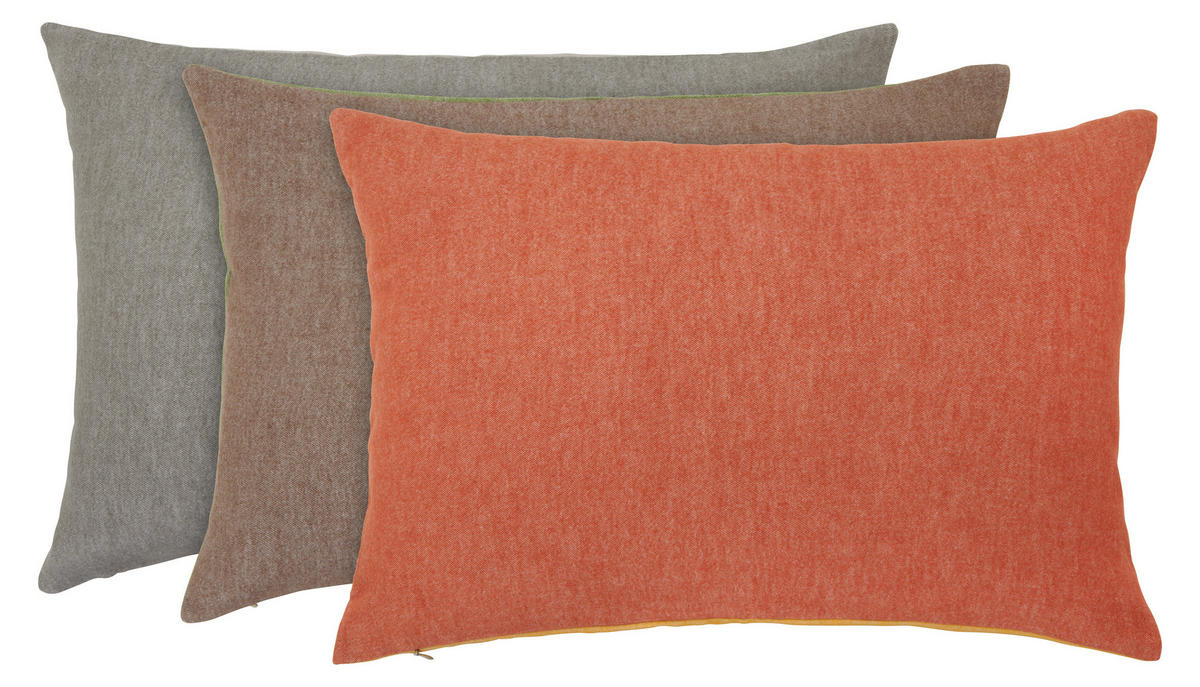 PERNĂ DECORATIVĂ 40/60 cm  - maro/verde, Natur, textil (40/60cm) - Novel