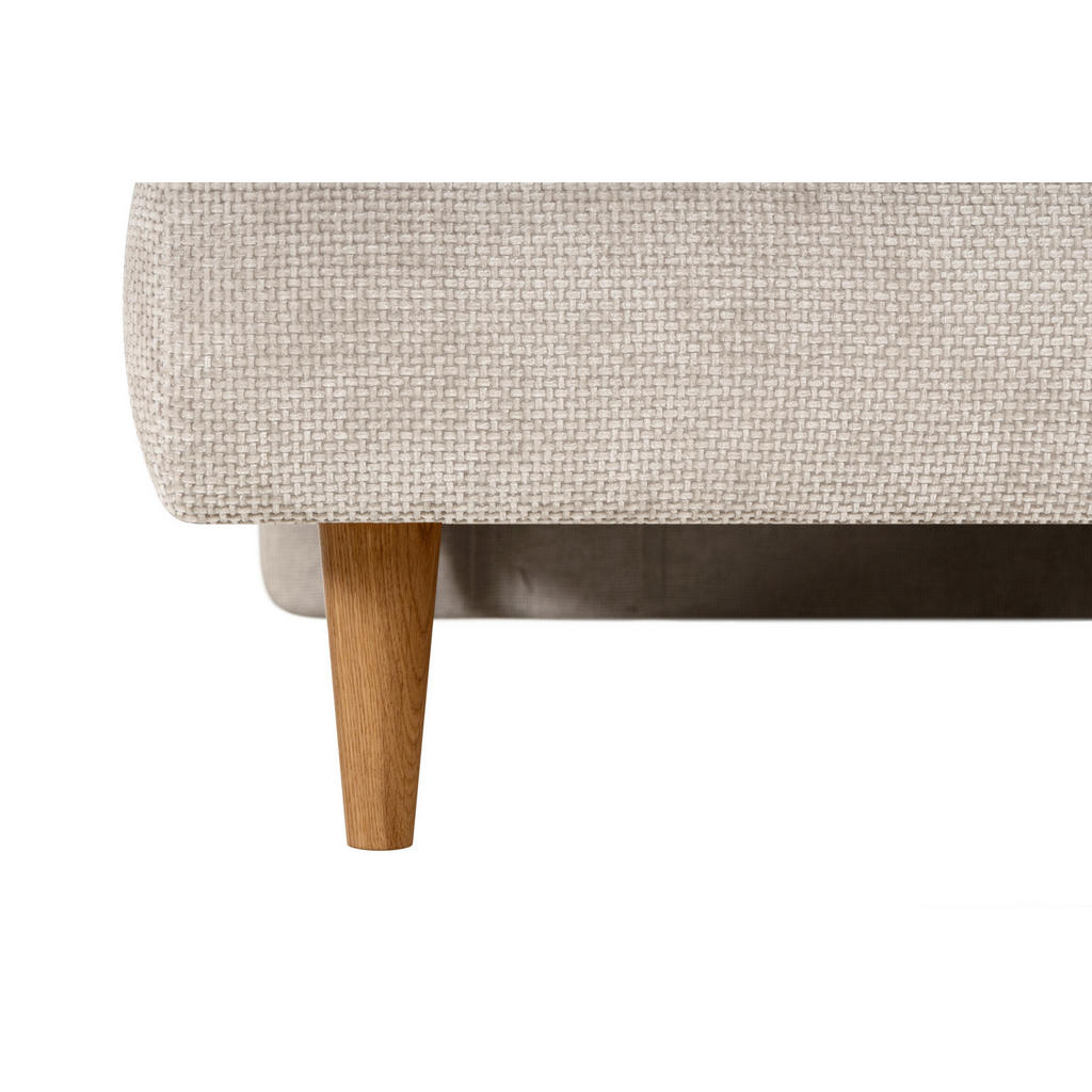 Thumbnail - Welnova Boxspringbett, Beige, Textil, Eiche, massiv, H3, 7-Zonen, 120x200 cm, gepolstertes Kopfteil, in verschiedenen Gr...