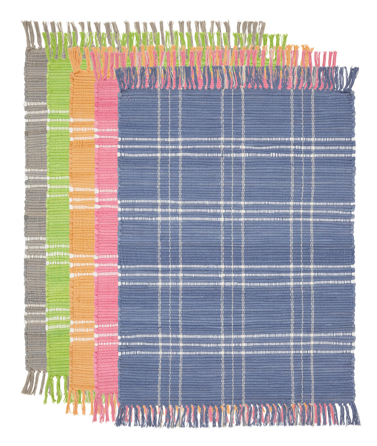 RUČNĚ TKANÝ KOBEREC, 60/90 cm, modrá - modrá, Basics, textil (60/90cm) - Boxxx