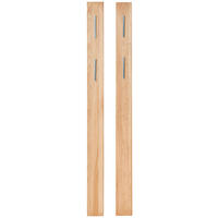 GARDEROBENPANEEL 2 Stück  in 13/160/2 cm  - Buchefarben, KONVENTIONELL, Holz (13/160/2cm) - Linea Natura