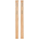 GARDEROBENPANEEL 2 Stück  in 13/160/2 cm  - Buchefarben, KONVENTIONELL, Holz (13/160/2cm) - Linea Natura