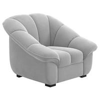 SESSEL in Chenille Hellgrau  - Hellgrau/Schwarz, KONVENTIONELL, Kunststoff/Textil (110/88/104cm) - Welnova