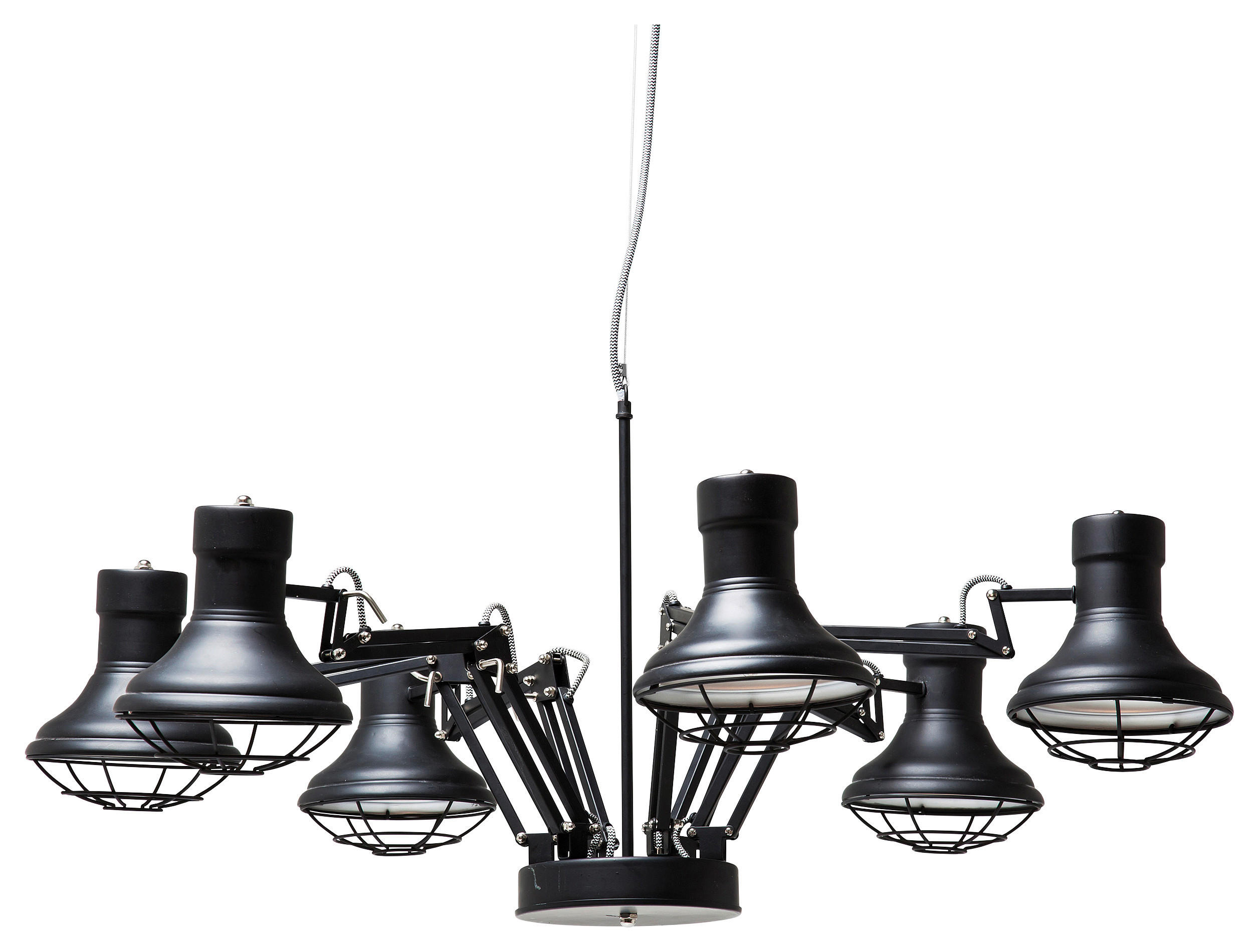 HÄNGELEUCHTE 110/60/110 cm   - Schwarz, Trend, Metall (110/60/110cm) - Kare-Design