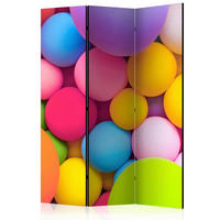 PARAVENT mit 3  Flügel - Multicolor, Basics, Holz/Textil (135/172/3cm) - artgeist
