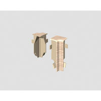 Innenecke Esche Braun Braun, Eschefarben  - Eschefarben/Braun, Basics, Kunststoff (1.6/0.7/5.9cm) - Egger Holzwerkstoffe