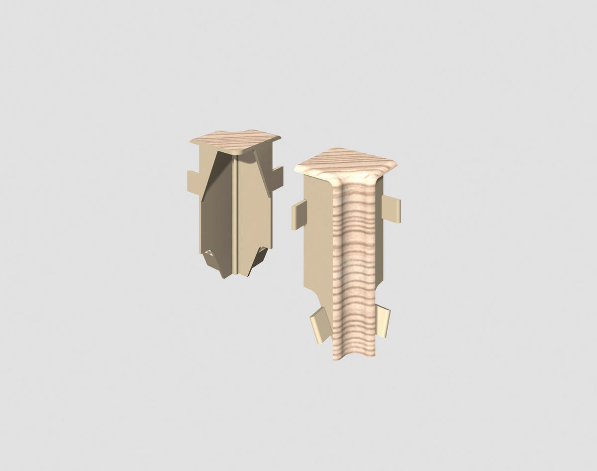 Innenecke Esche Braun Braun, Eschefarben  - Eschefarben/Braun, Basics, Kunststoff (1.6/0.7/5.9cm) - Egger Holzwerkstoffe
