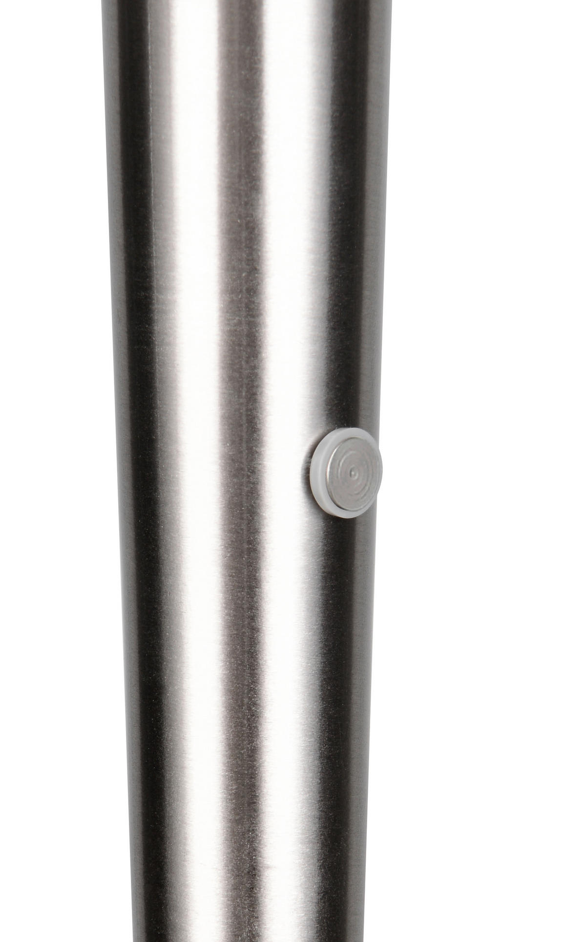 LED-STEHLEUCHTE - Weiss/Nickelfarben, Basics, Kunststoff/Metall (22/130,5cm)