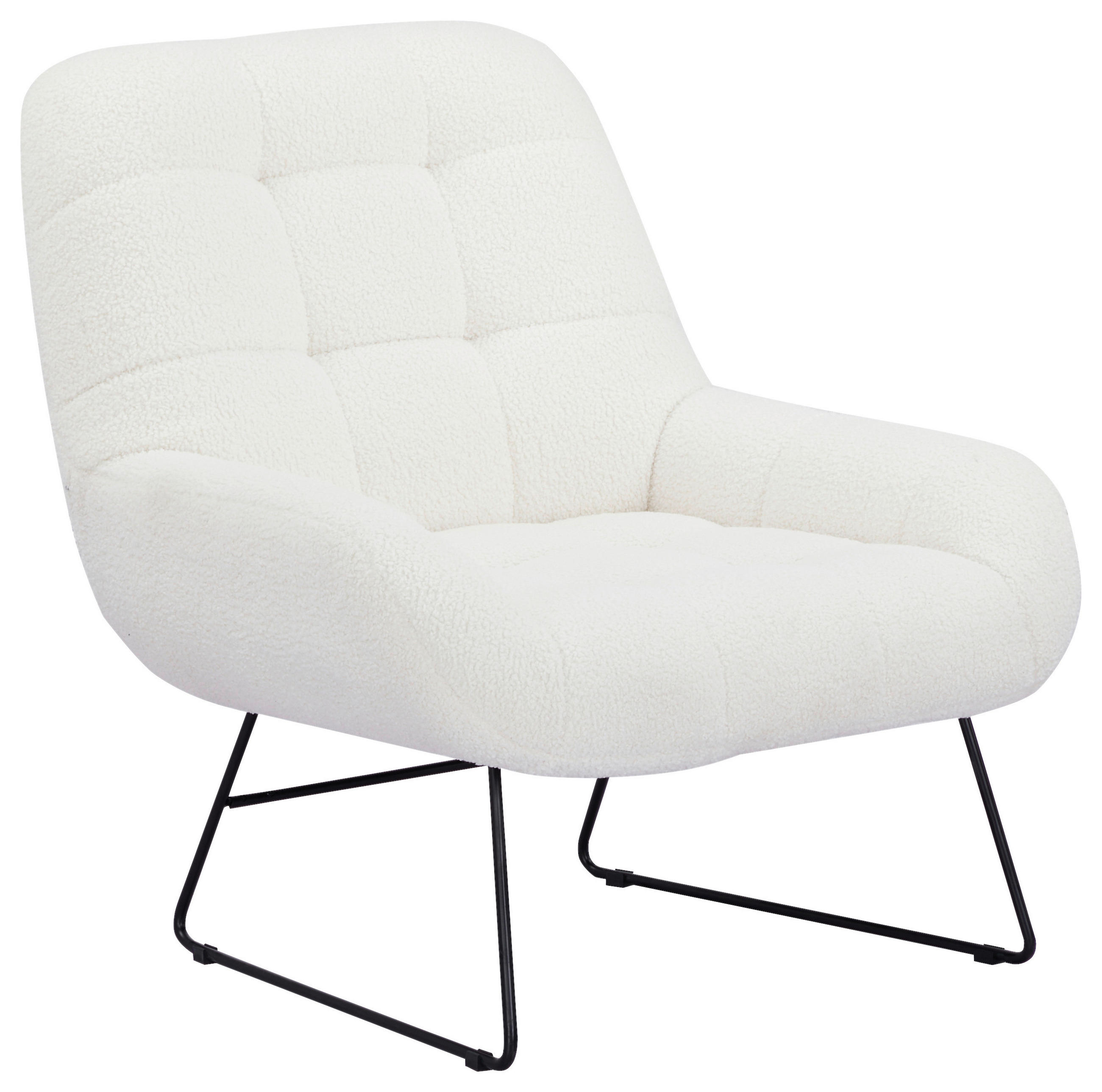 Sessel Dot Weiß B: 81 cm