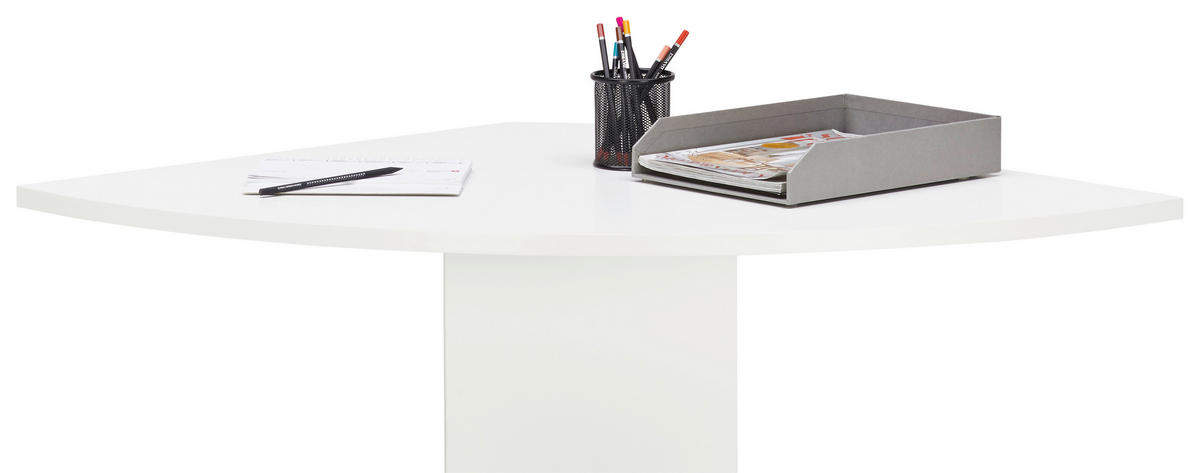 DOSKA PÍSACIEHO STOLA  - biela, Basics, kompozitné drevo (85/2,2/85cm) - Hom`in
