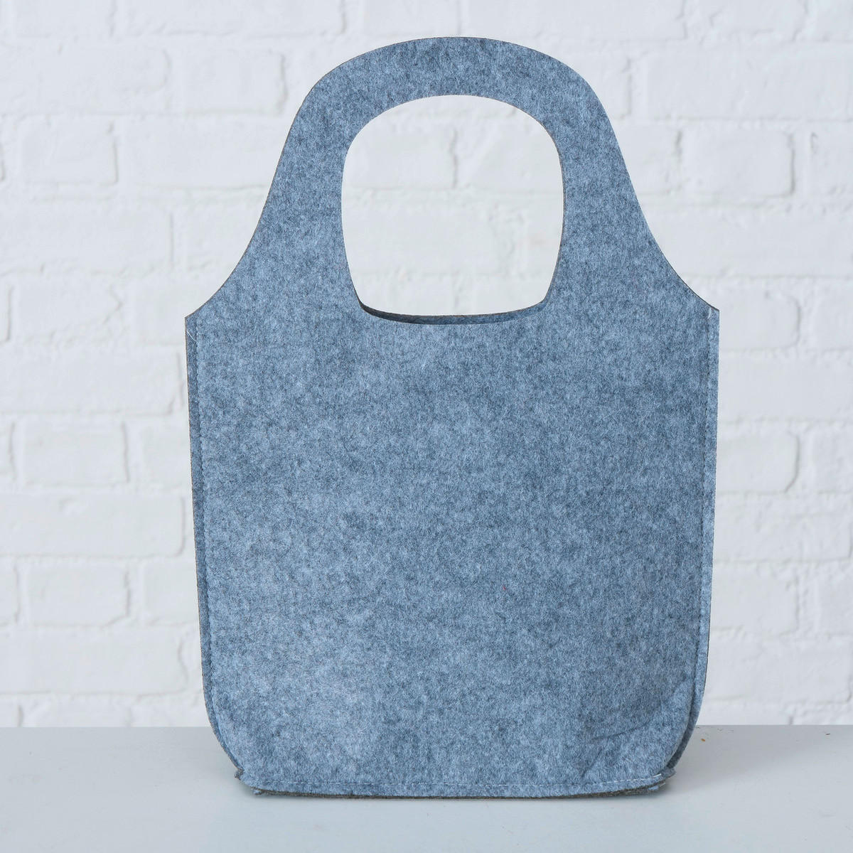 GESCHENKTASCHE  - Grau, KONVENTIONELL, Textil (27/6/39cm)