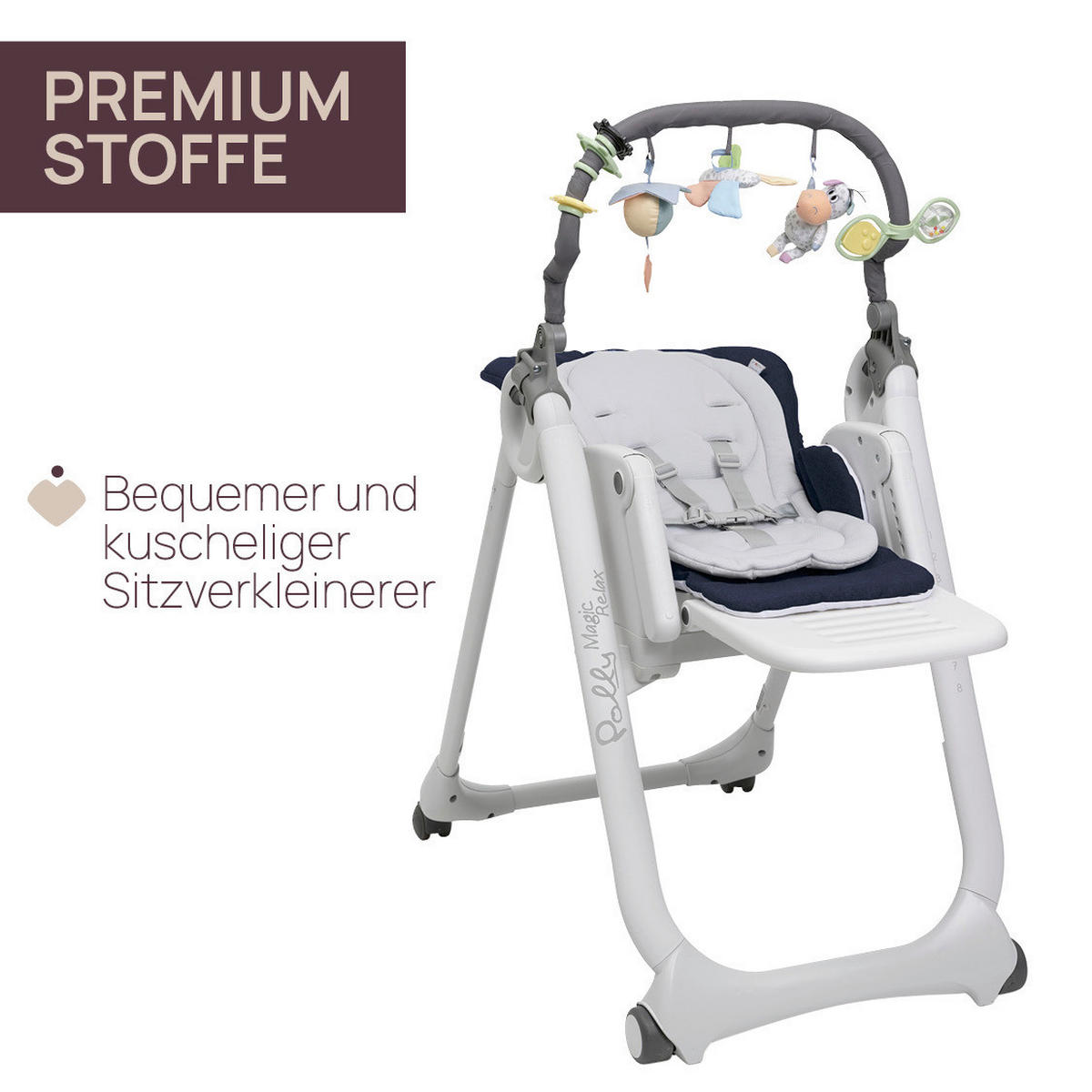 HOCHSTUHL POLLY MAGIC RELAX Blau  - Blau, Basics, Kunststoff/Metall (53/85/106/83,5cm) - Chicco