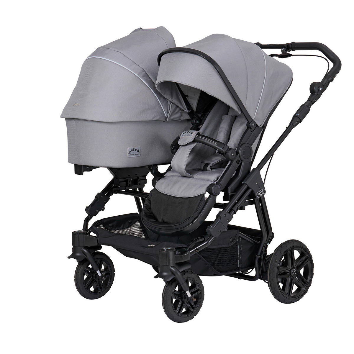 FALTTRAGETASCHE Two Select Outdoor  - Weiß/Grau, Basics, Textil (79/32/22cm) - Hartan