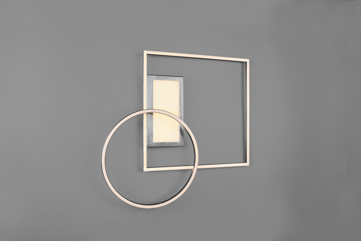 LED PLAFONJERA - boja nikla, Dizajnerski, metal (64,5/9,0/86,5cm)