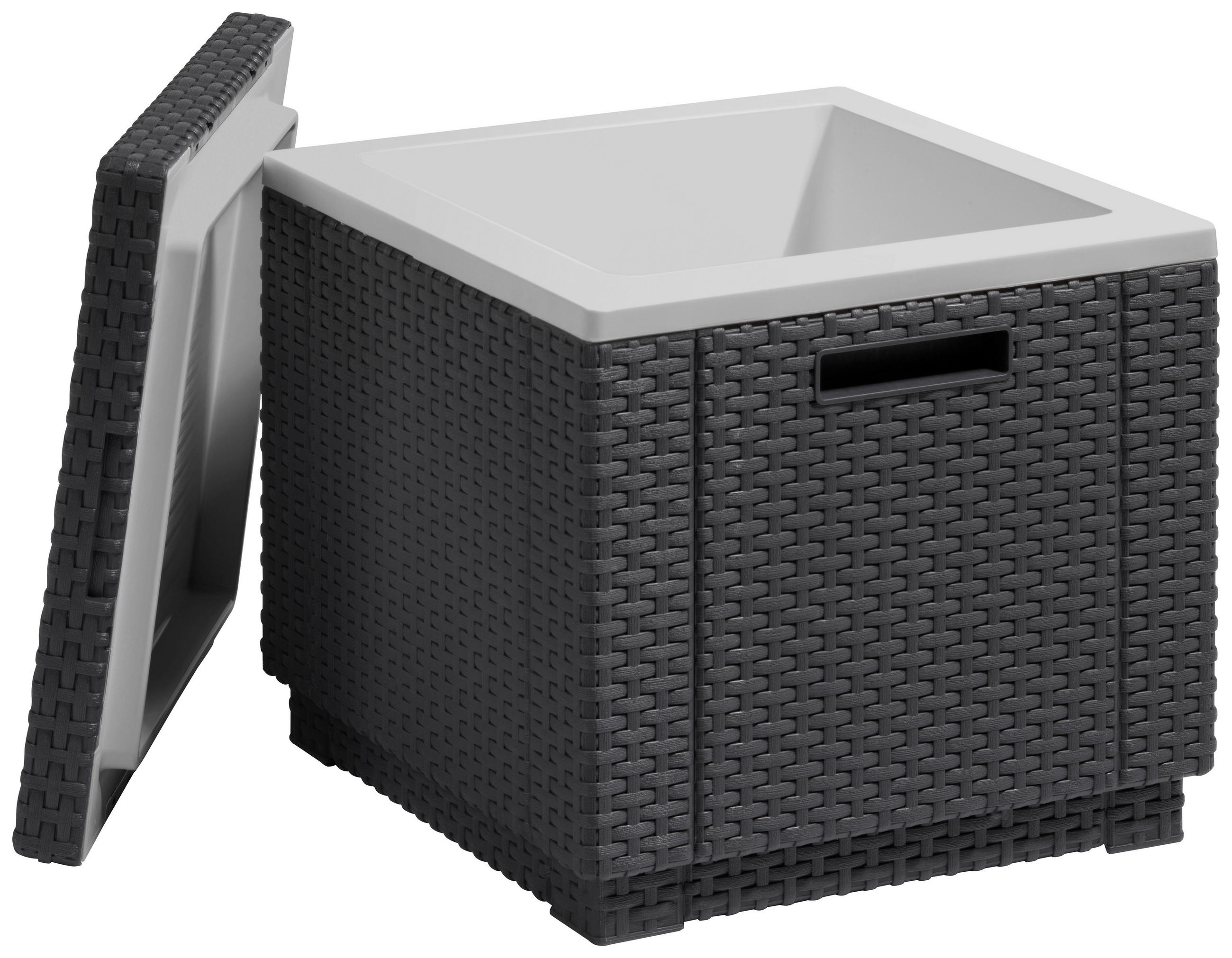 KÜHLBOX - Graphitfarben, Design, Kunststoff (42/41/42cm) - Keter