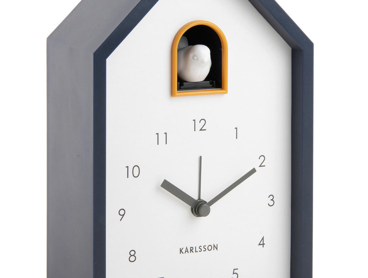 WECKER   - Graublau/Weiß, Basics, Kunststoff (6/12/20cm) - Karlsson